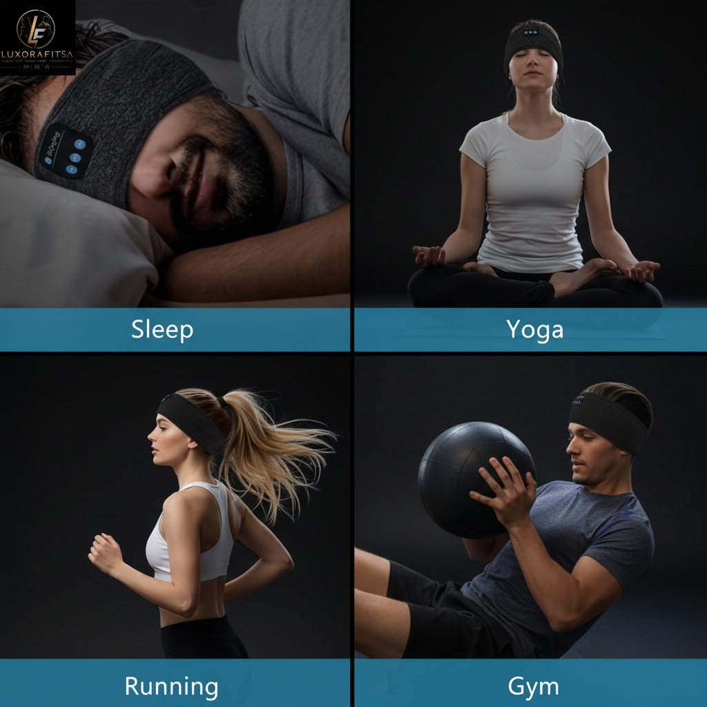 Sports Headband Headphones | Ultra-Thin HD Stereo Speakers