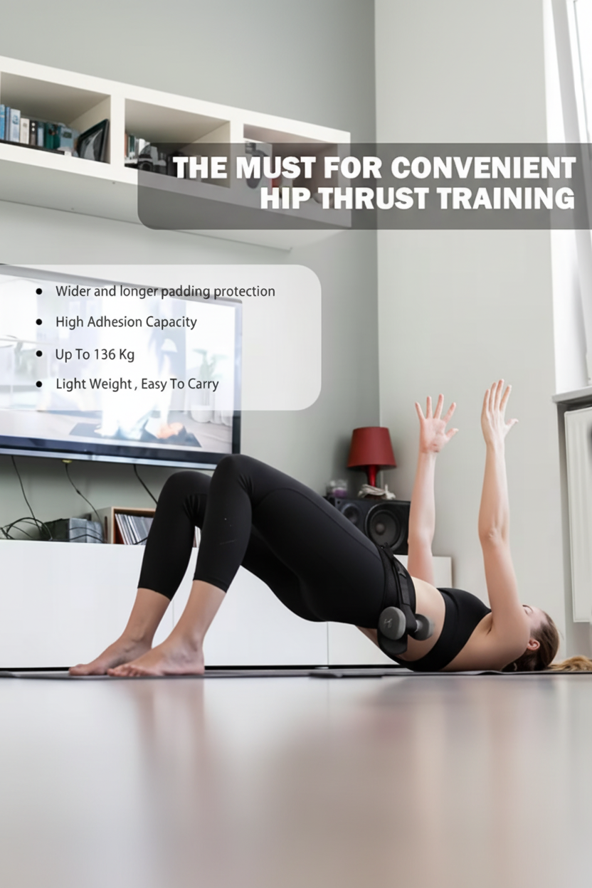 LuxoraFit™ Hip Thrust Belt — Hands-Free Glute Training, Anywhere