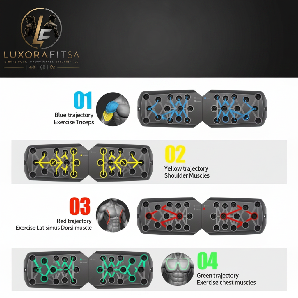 LuxoraFitSA™ 21-in-1 Foldable Push Up Board