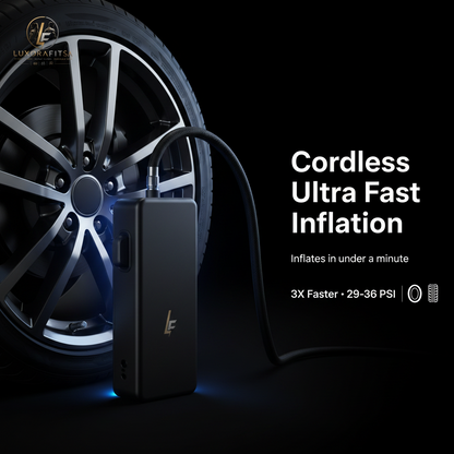 Portable Digital Air Compressor | Auto-Stop Tyre Inflator