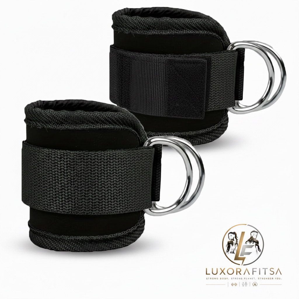 LuxoraFitSA Heavy-Duty Ankle Straps with Double D-Rings™ - 1 Pc