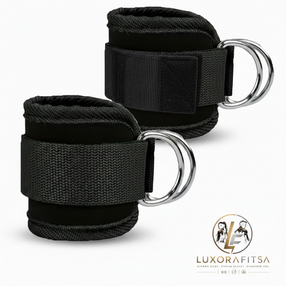 LuxoraFitSA Heavy-Duty Ankle Straps with Double D-Rings™ - 1 Pc