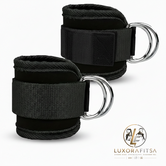 LuxoraFitSA Heavy-Duty Ankle Straps with Double D-Rings™ - 1 Pc