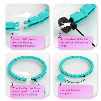 LuxoraFit™ Pilates Loop Infinity Band | 46 Inch