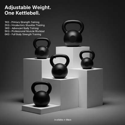LuxoraFitSA Kettlebell Weight Options 1KG to 6KG