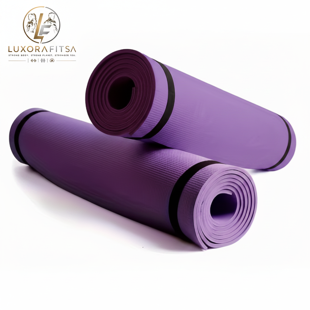 LuxoraFitSA™ 4mm Yoga Mat – Premium Grip & Comfort