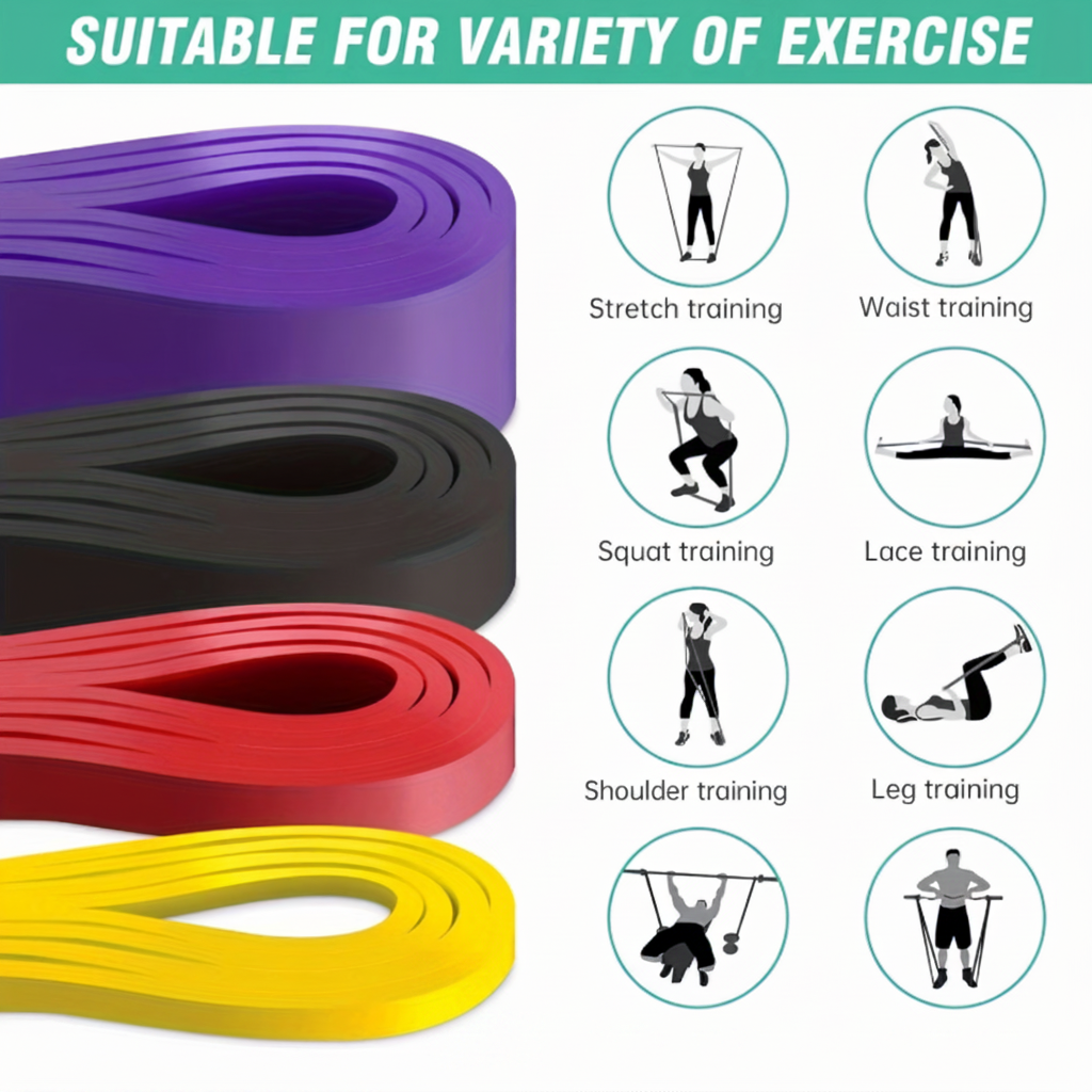 LuxoraFit™ Resistance Band | 5PC & 1 Slider