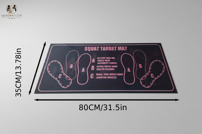 LuxoraFitSA™ Squat Target Mat – Precision Foot Placement Training Mat