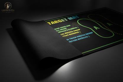 LuxoraFitSA™ Squat Target Mat – Precision Foot Placement Training Mat