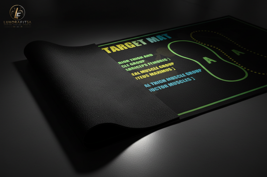 LuxoraFitSA™ Squat Target Mat – Precision Foot Placement Training Mat