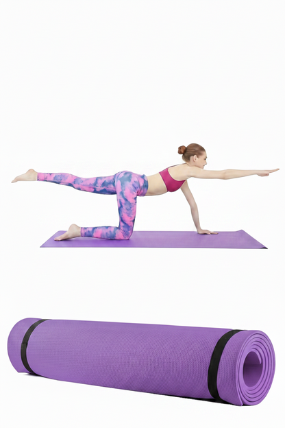 LuxoraFitSA™ 4mm Yoga Mat – Premium Grip & Comfort